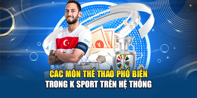 Các môn thể thao phổ biến trong K Sport trên hệ thống