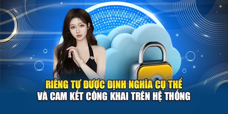 Riêng tư được định nghĩa cụ thể và cam kết công khai trên hệ thống