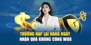 Thưởng Nạp Lại Hàng Ngày - Nhận Quà Khủng Cùng W88
